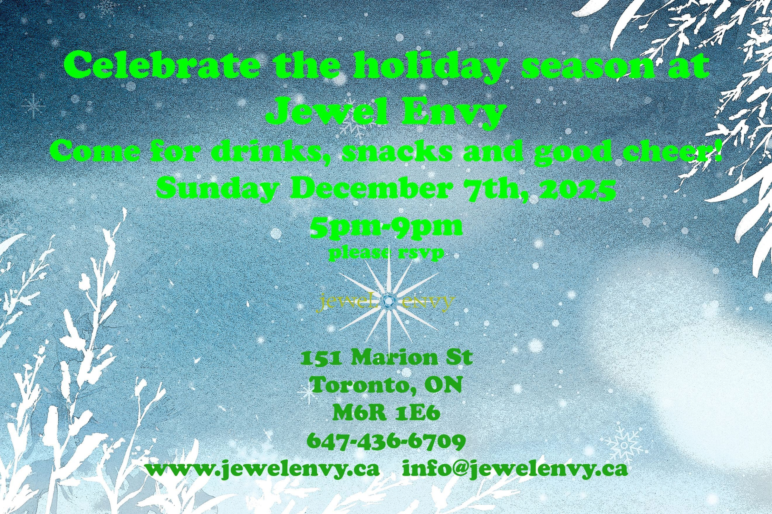 Jewel Envy’s Holiday Party is Today!